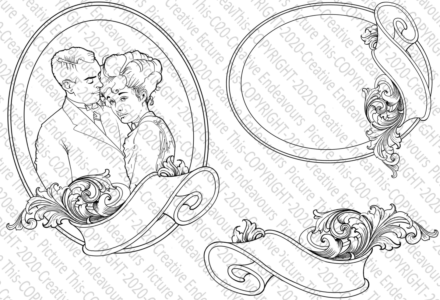 Picture This A6 stamp set PT 085 Cute Cameos