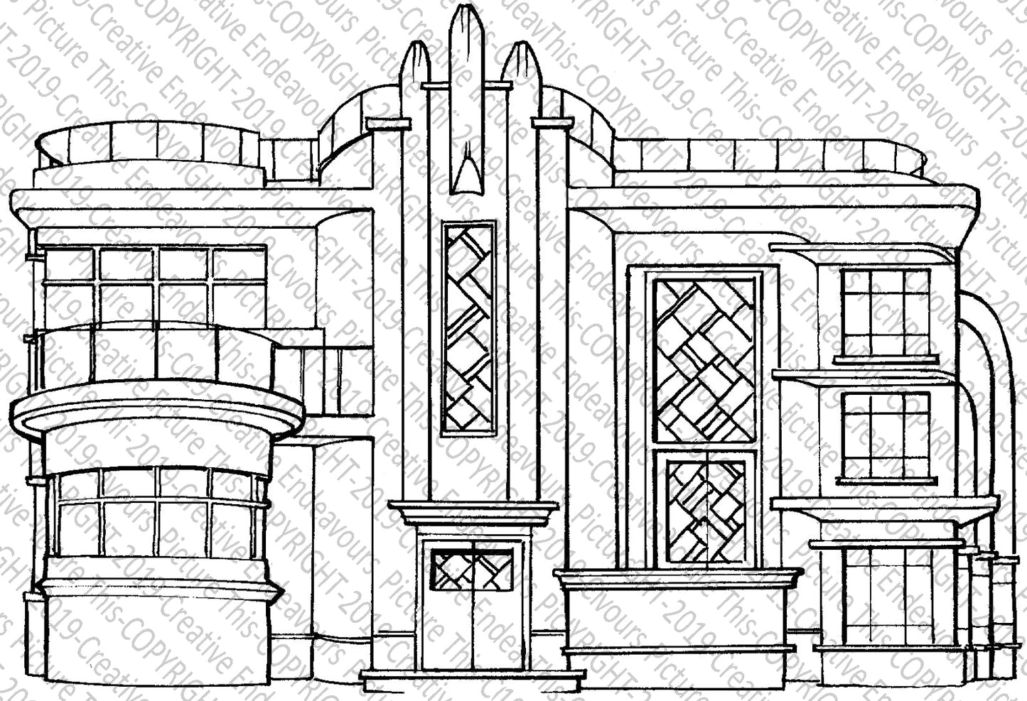 PIcture This A6 stamp set PT 052 no 2 Diva Drive (Copy)