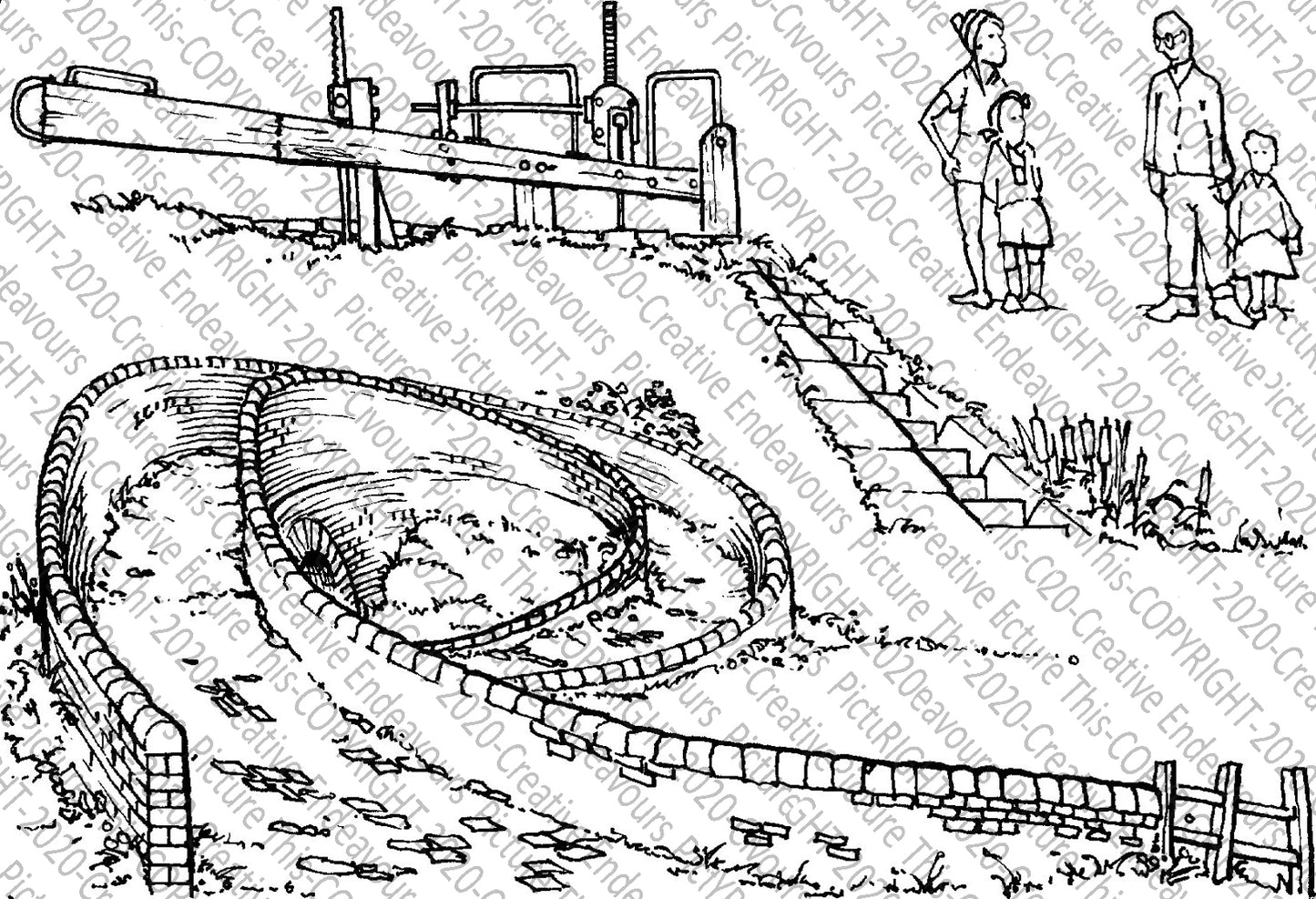 PIcture This A6 stamp set PT 066 Jeanne's Bridge