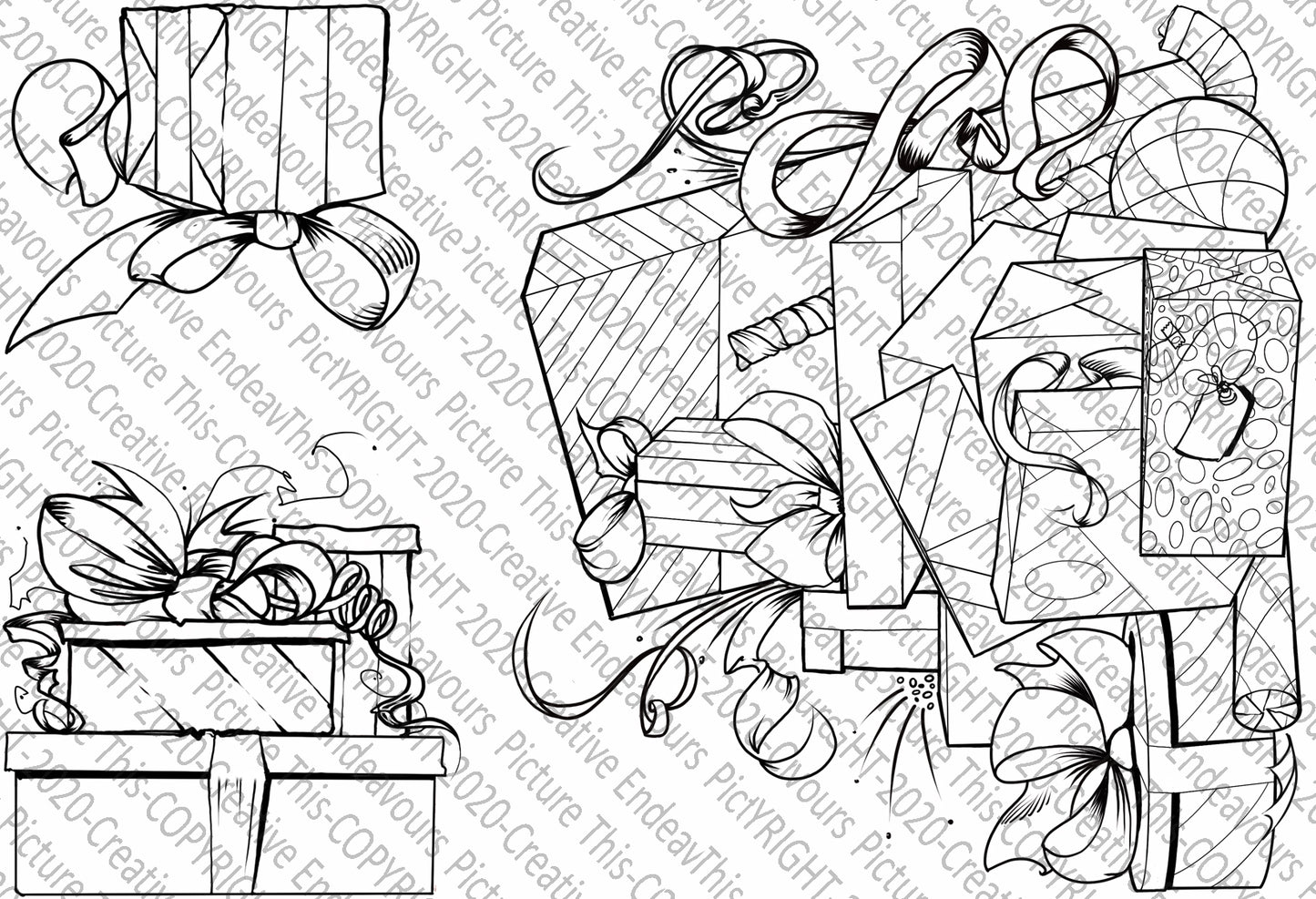 PIcture This A6 stamp set PT 068 Gift Boxes
