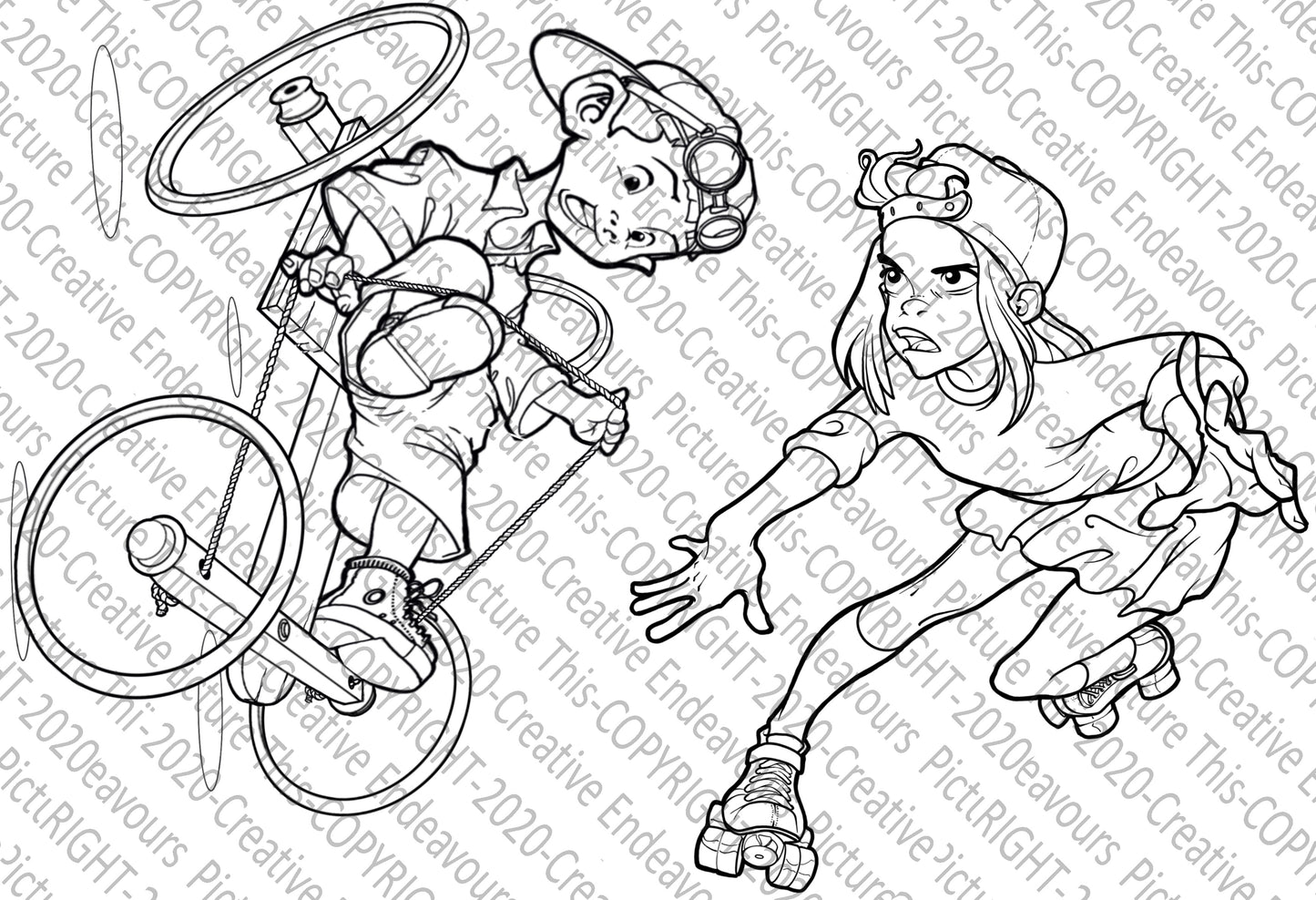 PIcture This A6 stamp set PT 076 Bitsa Kidz