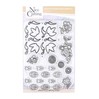 Outline and block stamp collection set 2