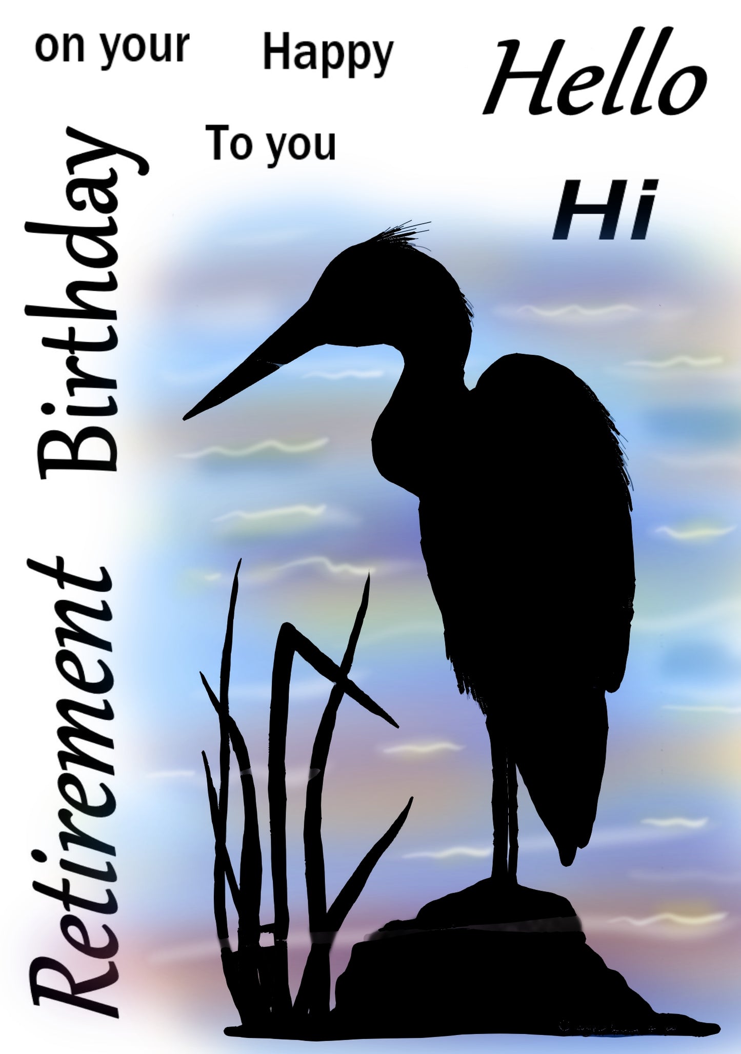 SILHOUETTE COLLECTION SET 7, Heron