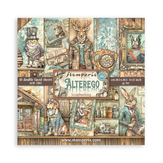 Stamperia 8 x 8 Alterego 10 sheet pad